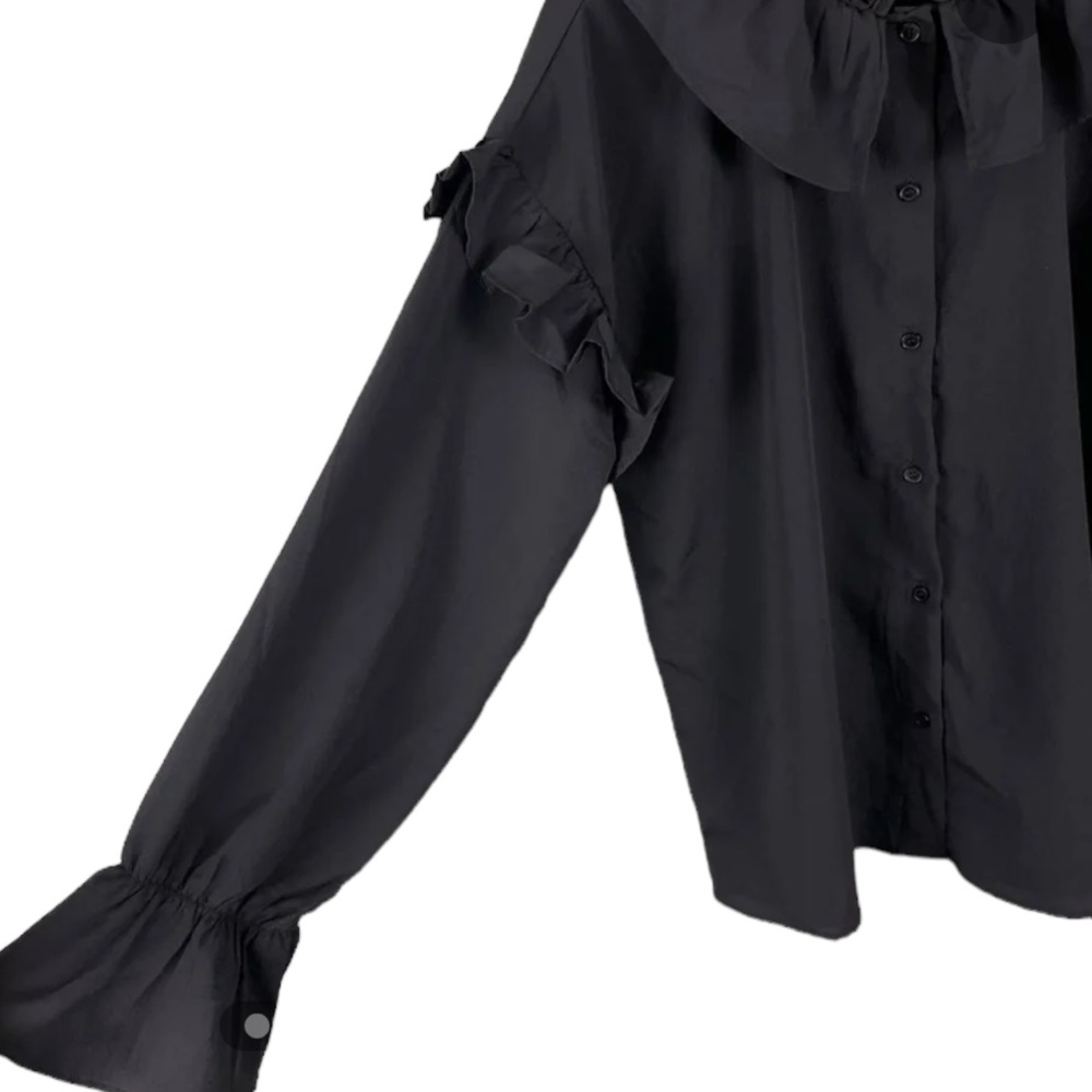 Walter Baker Ruffle Front Shirt - Picture 4 of 7